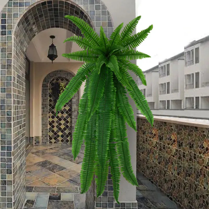 Artificial Persian Fern Vine Wall Hanging Plant 73–115cm Silk Ivy