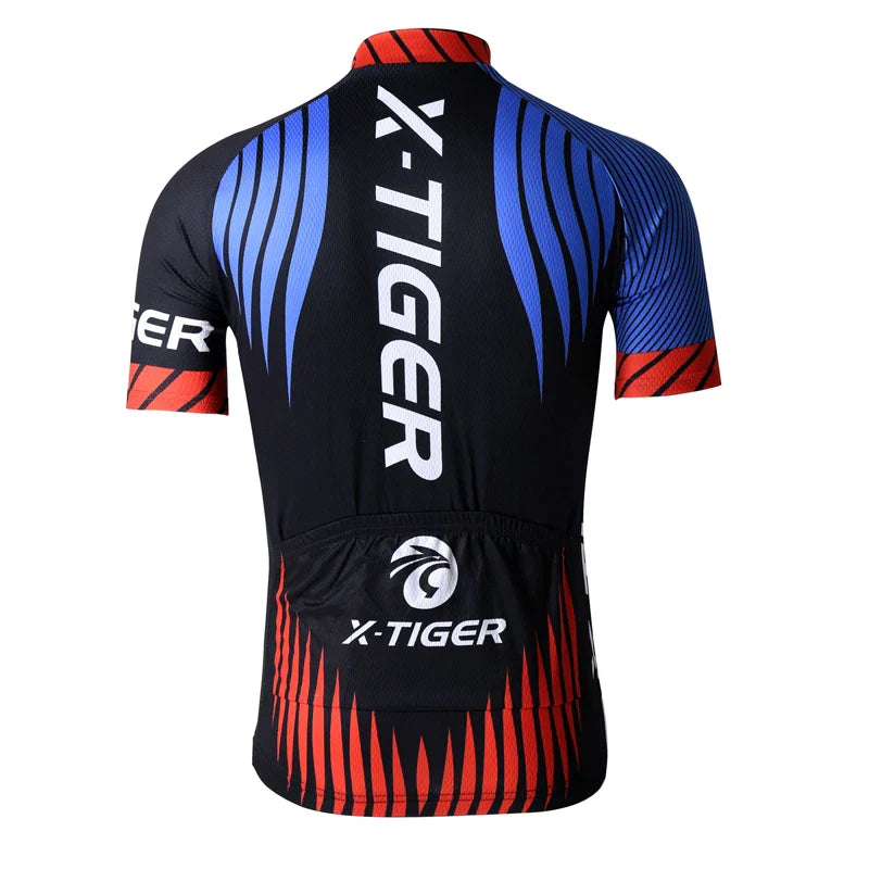 X-TIGER Men's MTB Cycling Jersey – Quick-Dry & UV Protection