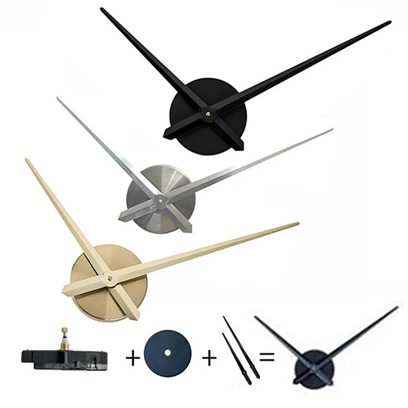 NewPractical Big Size for 3D Wall Clock Modern Home Decor Brief DIY Large Clock Needles Quartz Hour Hands Accessories Mechanism Peaceful Pleasures Health and Wellness