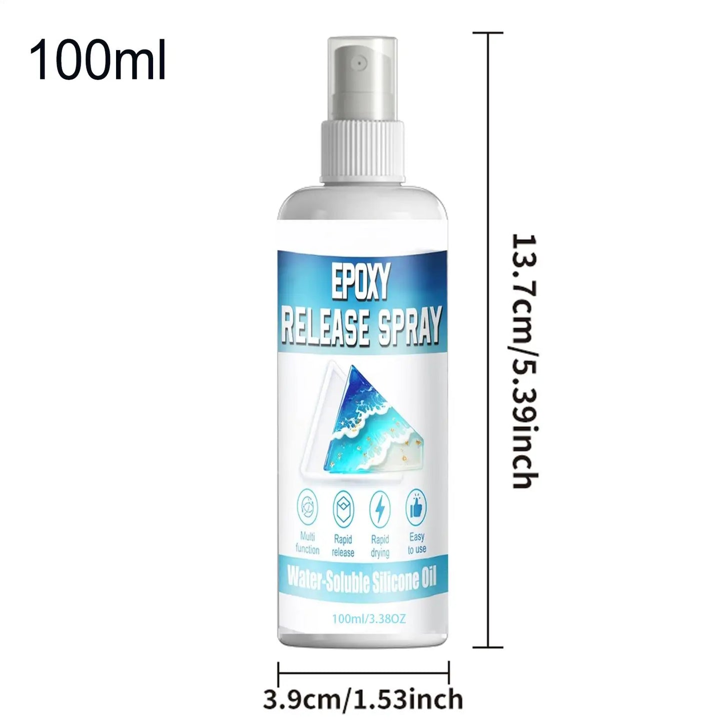 100ml Epoxy Mold Release Spray – Universal Resin Demold Agent