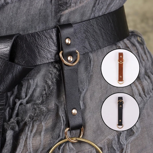 Renaissance Retro Skirt Clip Artificial PU Leather Cup Holder Peaceful Pleasures Health and Wellness