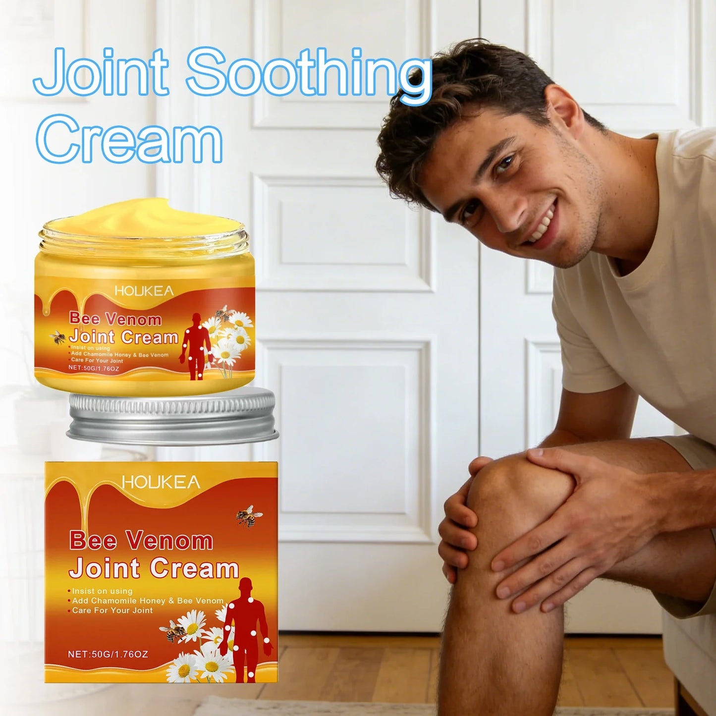 HOUKEA Bee Venom Joint & Skin Moisturizing Cream 50g