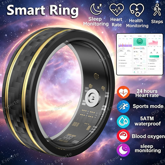 Smart Ring – Heart Rate, Sleep & SpO₂ Monitor | IP68 Smart Health Ring Peaceful Pleasures Health and Wellness