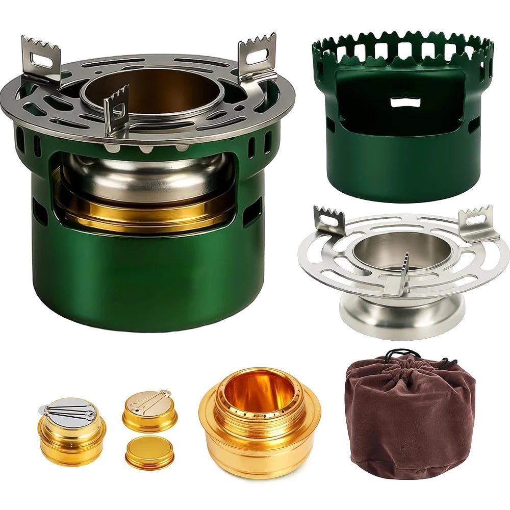 Alcohol Stove Camping Portable Backpacking Lightweight Alcohol Burner Stove for Outdoor Hiking Picnic Emergency Coffee Camping ﻿ Peaceful Pleasures Health and Wellness