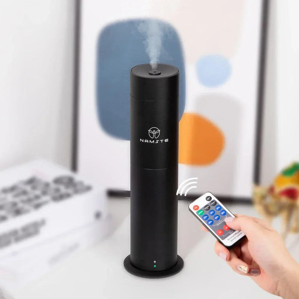 NAMSTE Metal Luxury Essential Oil Diffuser – 200m³ Aroma Oasis Peaceful Pleasures Health and Wellness