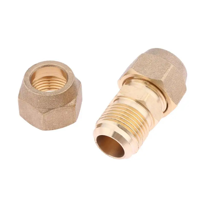 New 1Pcs 2 3 4 5mm Quick Connectors Straight Pipe Extension Joint No-Weld Fittings With Flare Nuts Copper Connectors Peaceful Pleasures Health and Wellness
