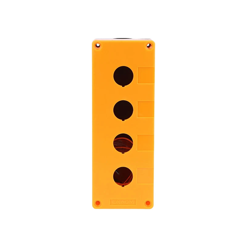 New 22mm Installation Aperture Waterproof Dust-proof LA38Lay 37X B2 Button Switch Control Box 1/2/3/4/5 Hole Height 65mm Peaceful Pleasures Health and Wellness 4 Hole as pic Yellow