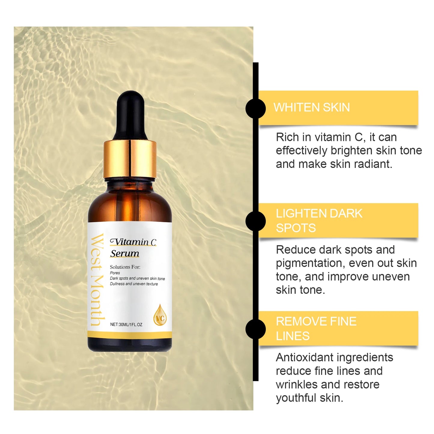 WEST MONTH Vitamin C Serum – Brighten, Firm & Hydrate 30ml