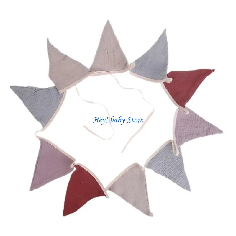 Baby Photography Bunting Flags | Cotton Newborn Photo Props