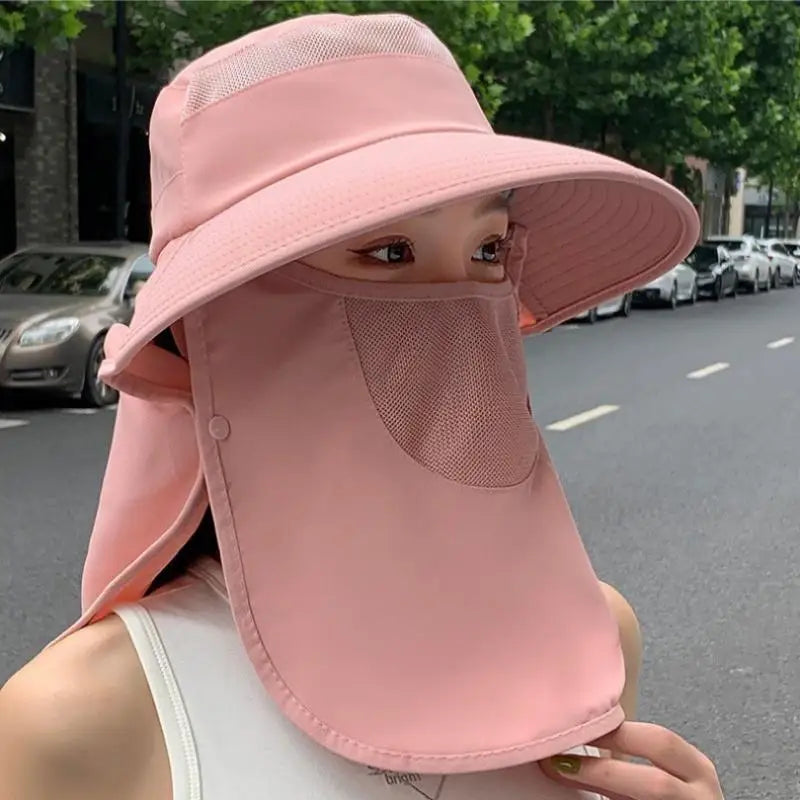 UV Wide Brim Sun Hat with Shawl Neck Cover | Unisex