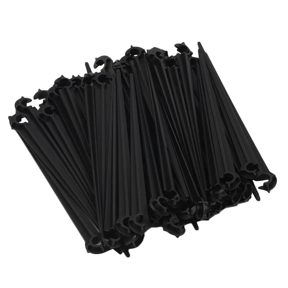 50Pcs Drip Irrigation Support Stakes for 4/7mm Hose Peaceful Pleasures Health and Wellness