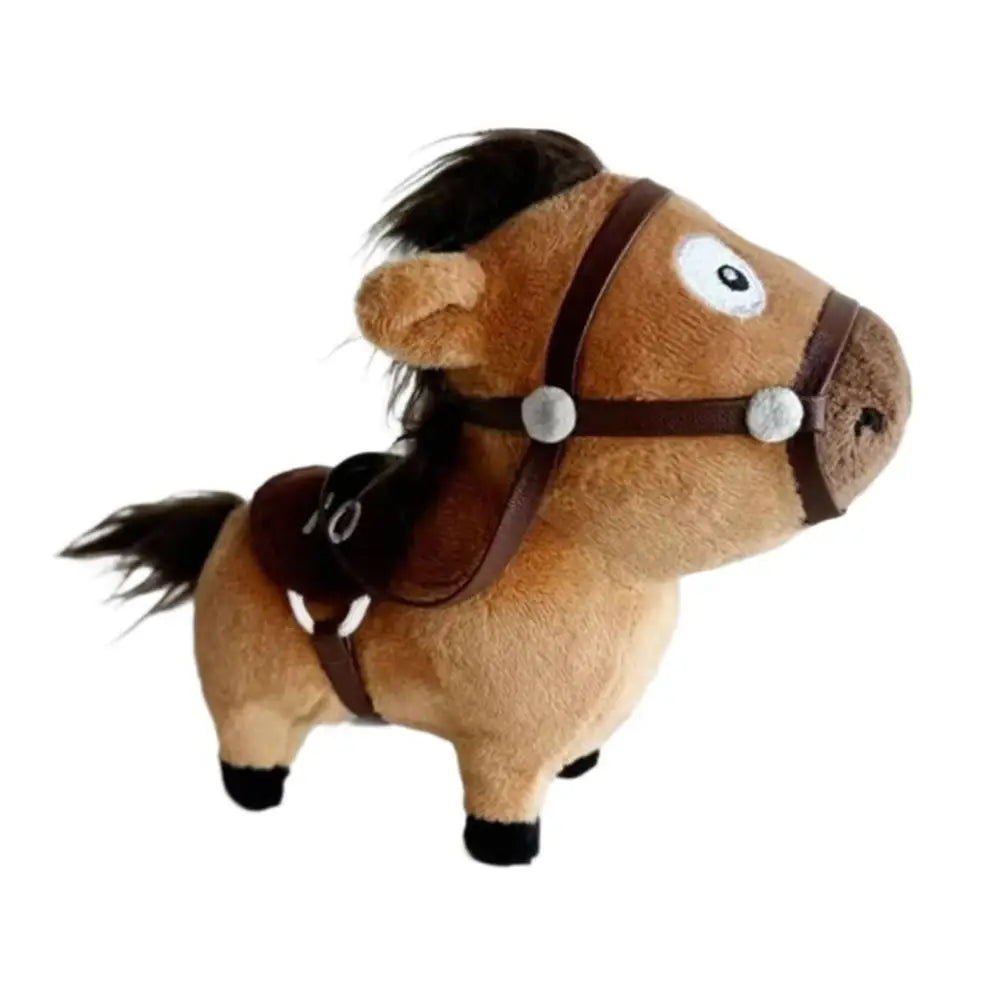 Mascot Pony Plush Toy Bag Pendant Decor Funny Keychain Horse Festival