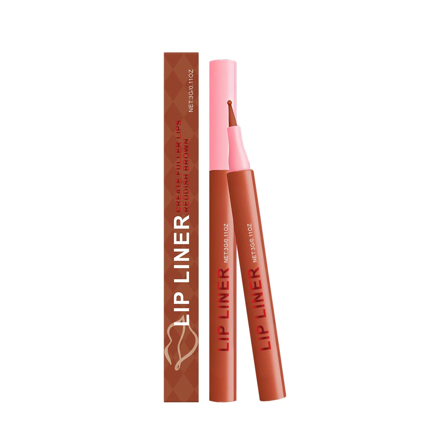 Waterproof Matte Lip Liner Pencil – 6 Colors, Long-Lasting