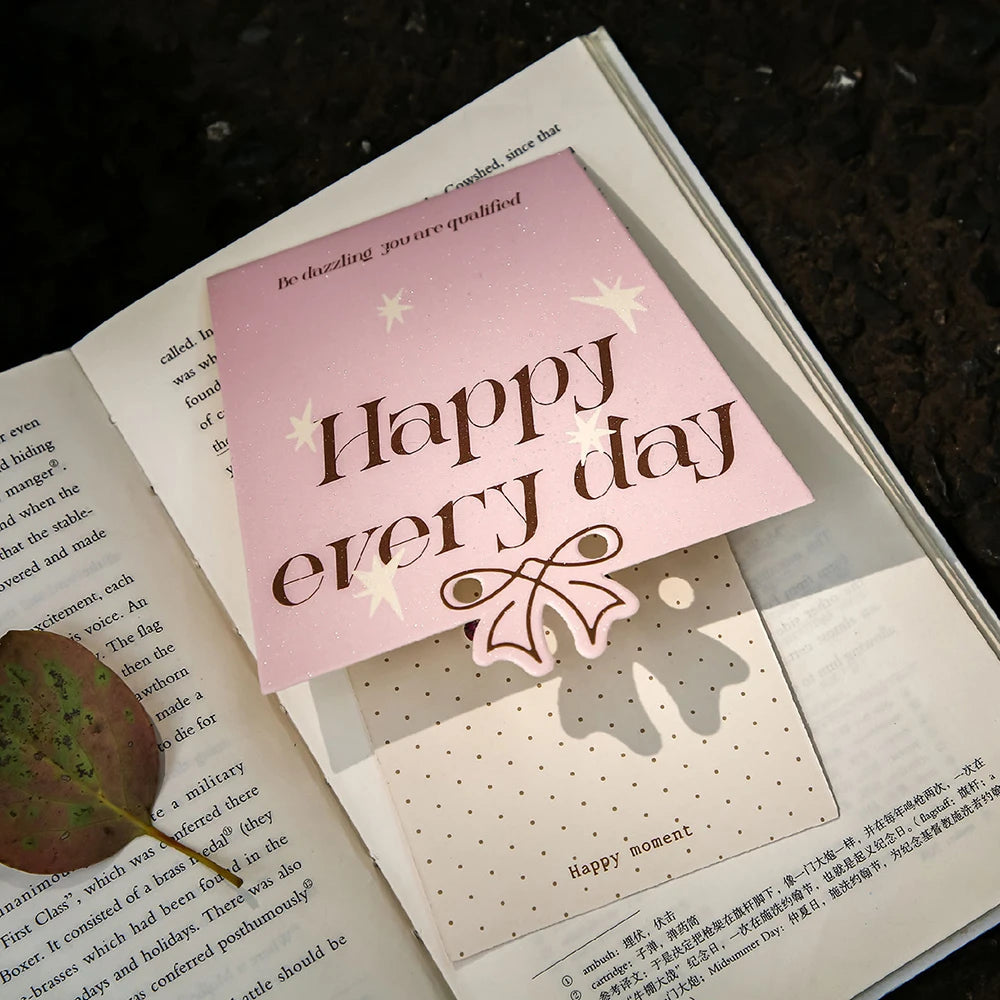 Sparkling Sand Shaped Greeting Card Envelope Limited Romantic Series