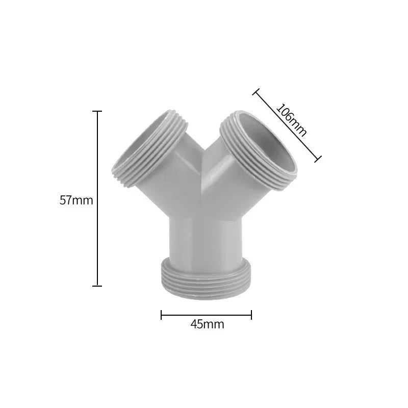 Y-Shape Sink Drain Adapter | Overflow Tube Hose Connector