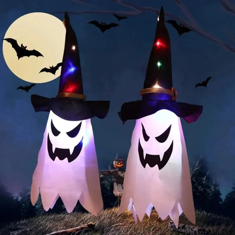LED Light-Up Witch Hat | Halloween Glow Cosplay Costume