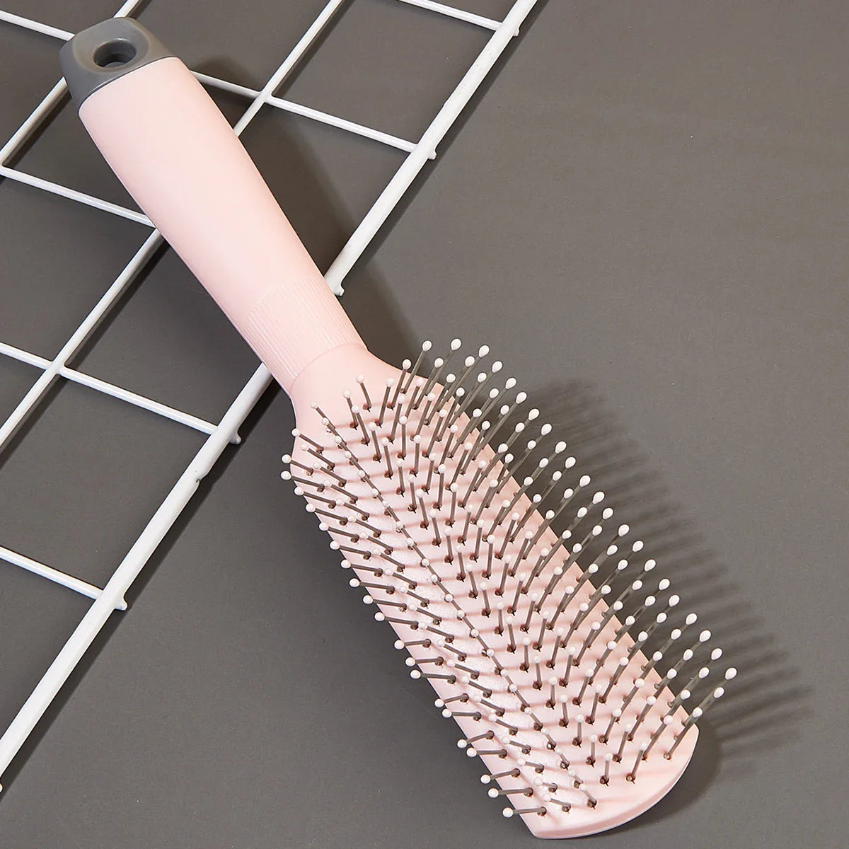 Anti-Static Detangling Hair Brush with Tail Fork & Scalp Massager