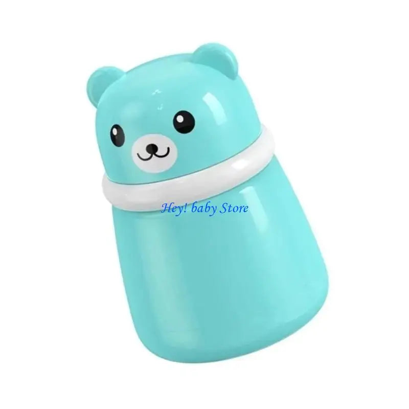 Bear-Shaped Baby Powder Puff Dispenser Box for Newborns