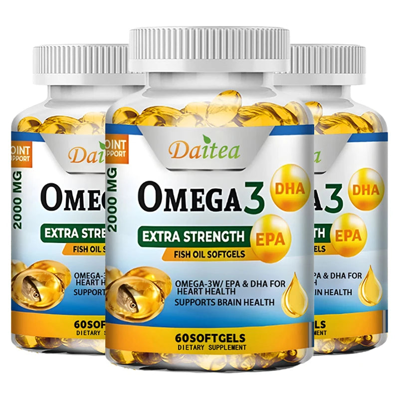Fish Oil Omega-3 Softgels | Heart, Brain & Joint Health