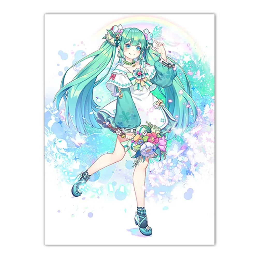 Hatsune Miku Canvas Wall Art Print | Anime Room Decor