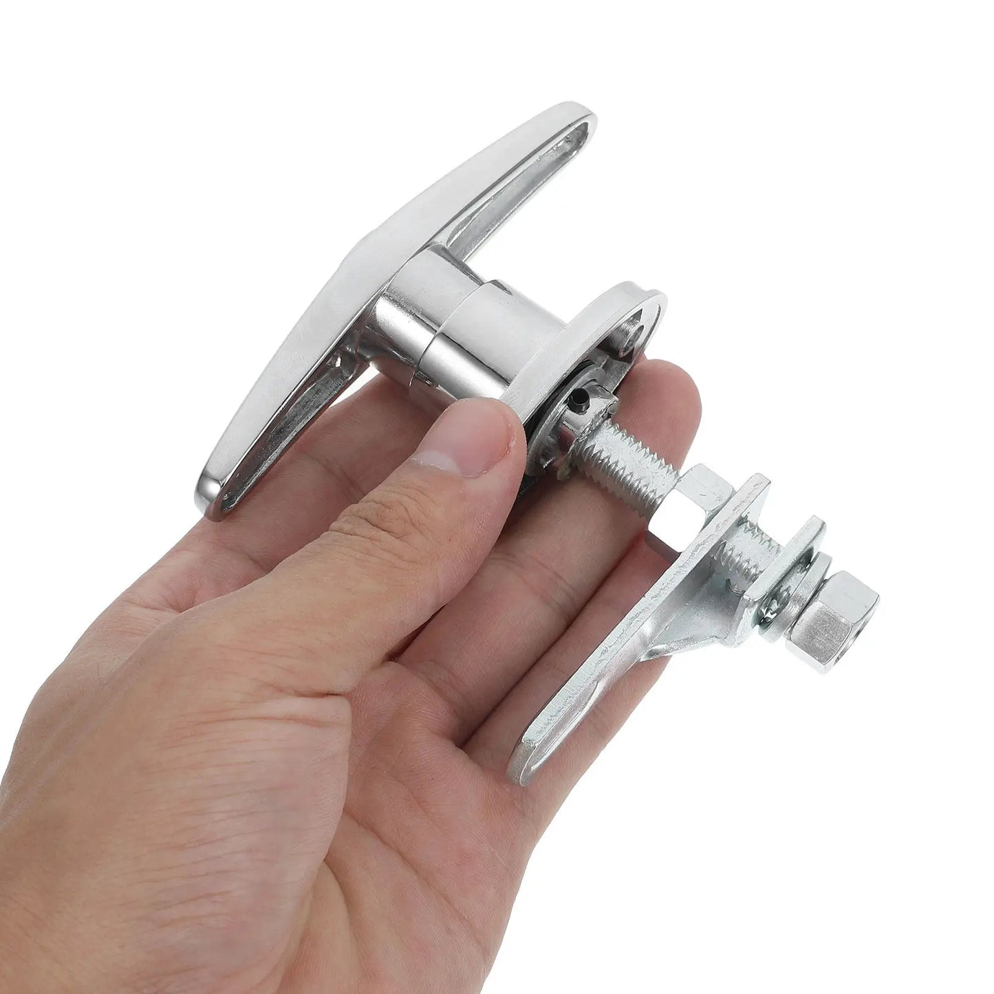 T Shaped Handle Lock Kit for Door Drawer Cabinet and Shed Outdoor Use All Weather Metal Construction Simple Mounting No Tools Peaceful Pleasures Health and Wellness