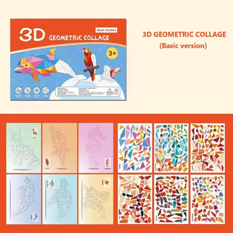 DIY Sticker Puzzle Painting Book-educational Activity Book For&kid