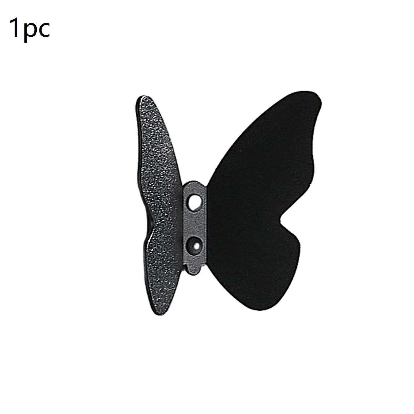 Butterfly Aluminum Alloy Wall Hook | Frosted Decorative Hook Decorative Wall Hook Peaceful Pleasures Health and Wellness 1pc 1
