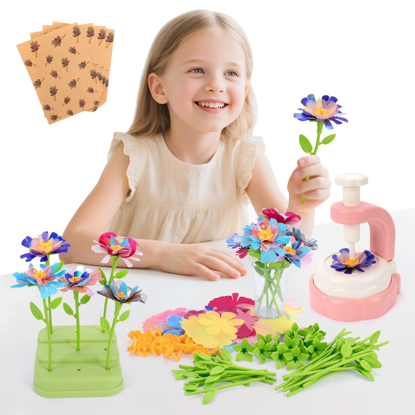 Handmade DIY Simulation Bouquet Embossing Machine Toys Flower Craft