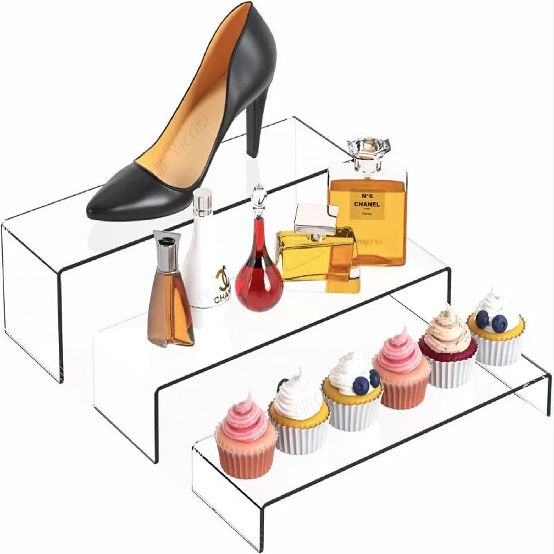 3/6/9Pcs Acrylic Display Stand Multifunctional Transparently Mini Model Storage Rack for Perfume Doll Jewelry Decor Organzier Peaceful Pleasures Health and Wellness