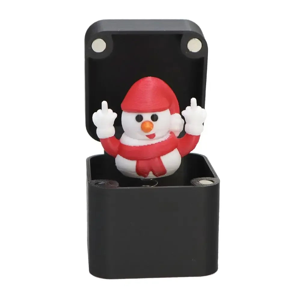 Christmas Middle Finger In A Box Prank Figure Home Party New Year Bouncing Character Statue Decoration Prop Special Special Gift Peaceful Pleasures Health and Wellness 08