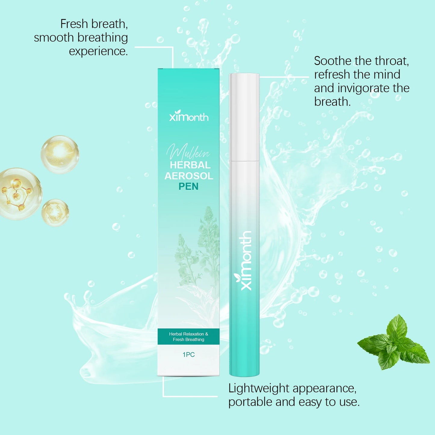 Herbal Aromatherapy Inhaler Stick | Natural Plant-Based Wellness