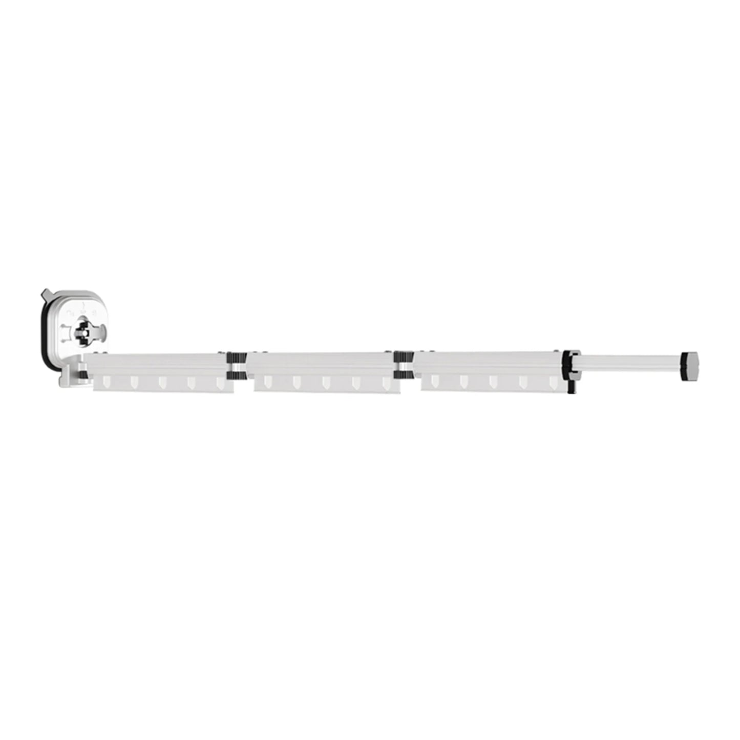 Wall Mount Folding Clothes Drying Rack | No-Drill Suction Cup