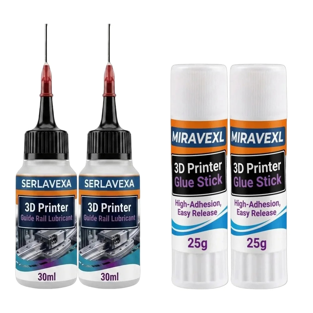 3D Printer Maintenance Kit – Rail Lubricant & Bed Glue Stick