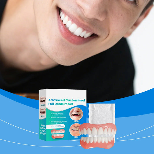 Moldable Silicone Denture Set – Upper & Lower Teeth Veneers Cosmetic Teeth Veneers Oasis Select