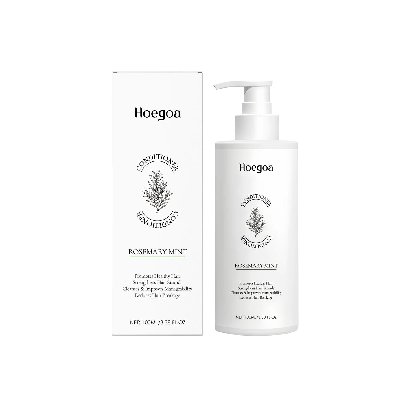 Rosemary Mint Shampoo Conditioner Anti-Hair Loss Hair Growth Scalp Cleansing Oil Control Anti Dandruff Nourishing Hair Shampoo Peaceful Pleasures Health and Wellness Conditioner