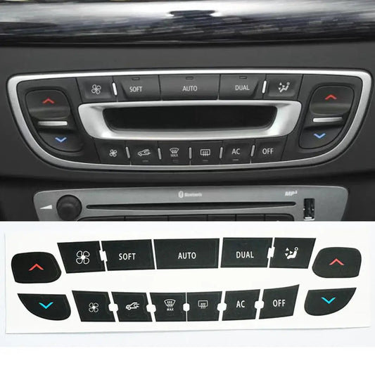 Car Air Condition A/C Climate Control Switch Button Repair Decals Stickers For Renault Megane/ Master/ Scen Peaceful Pleasures Health and Wellness