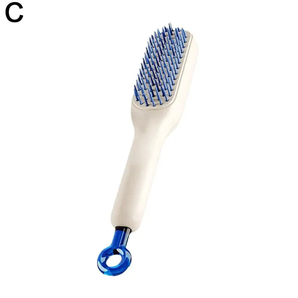 Magic Self-Cleaning Retractable Hair Comb – Anti-Static