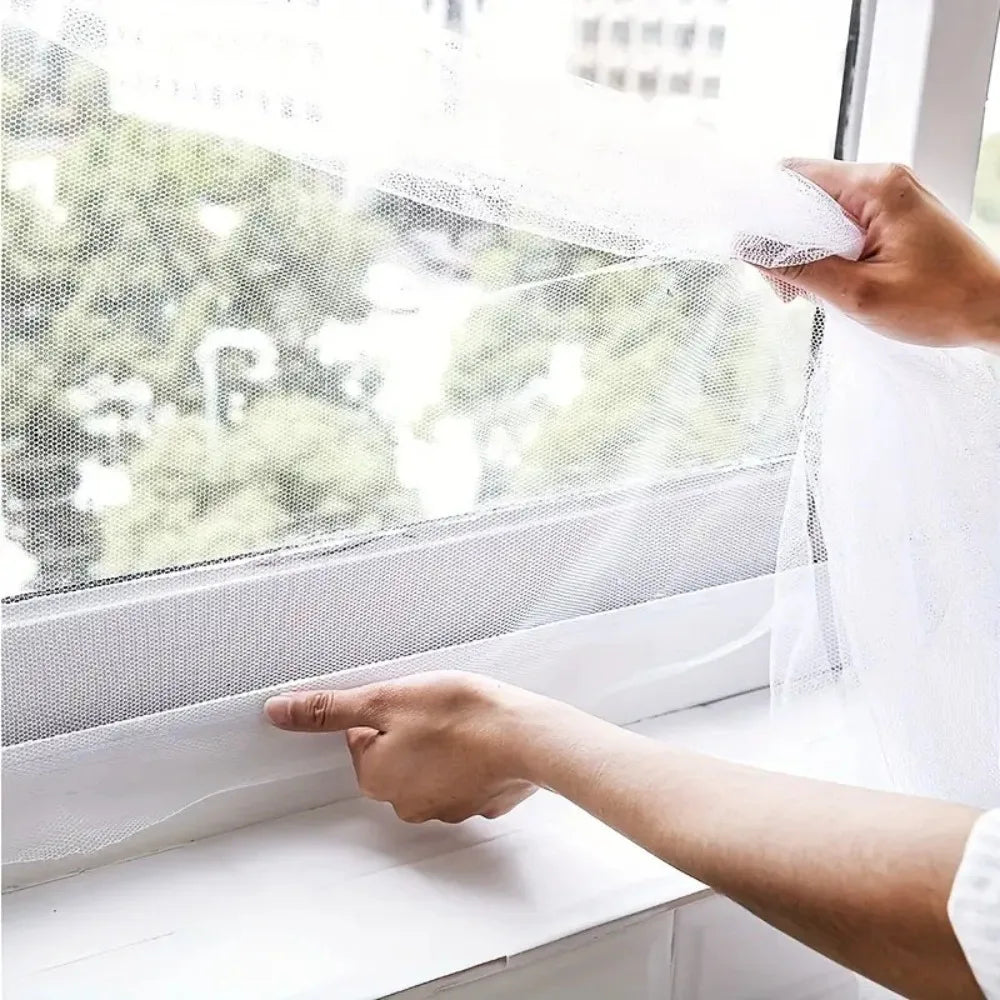 DIY Mosquito Net Self-adhesive Indoor Anti-insect Fly Screen Curtains Window Net Protections Mesh Home Textile Bed Garden Peaceful Pleasures Health and Wellness