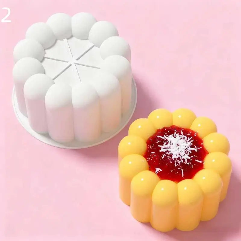 Silicone Cake Mold – Heart Star Flower Shapes | Baking Tool