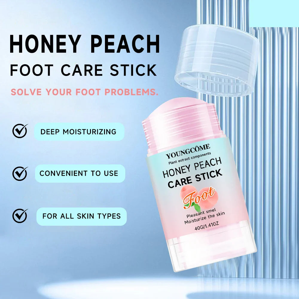 YOUNGCOME Honey Peach Foot Cream – 72H Moisture Heel Balm