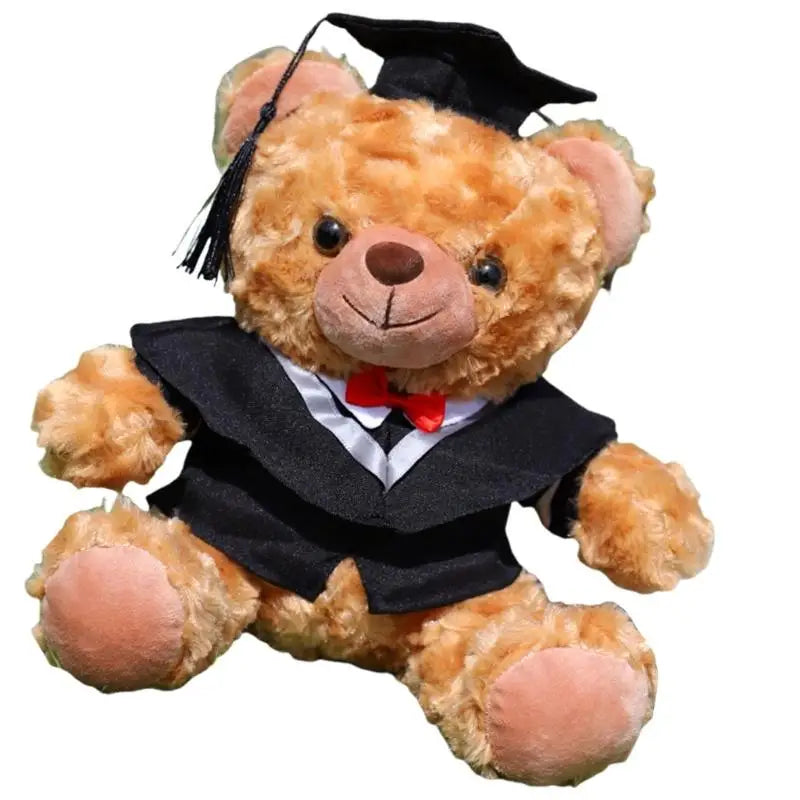 Graduation Plush Bear with Cap & Gown | 10.6" Stuffed Toy Graduation Plush Bear Peaceful Pleasures Health and Wellness