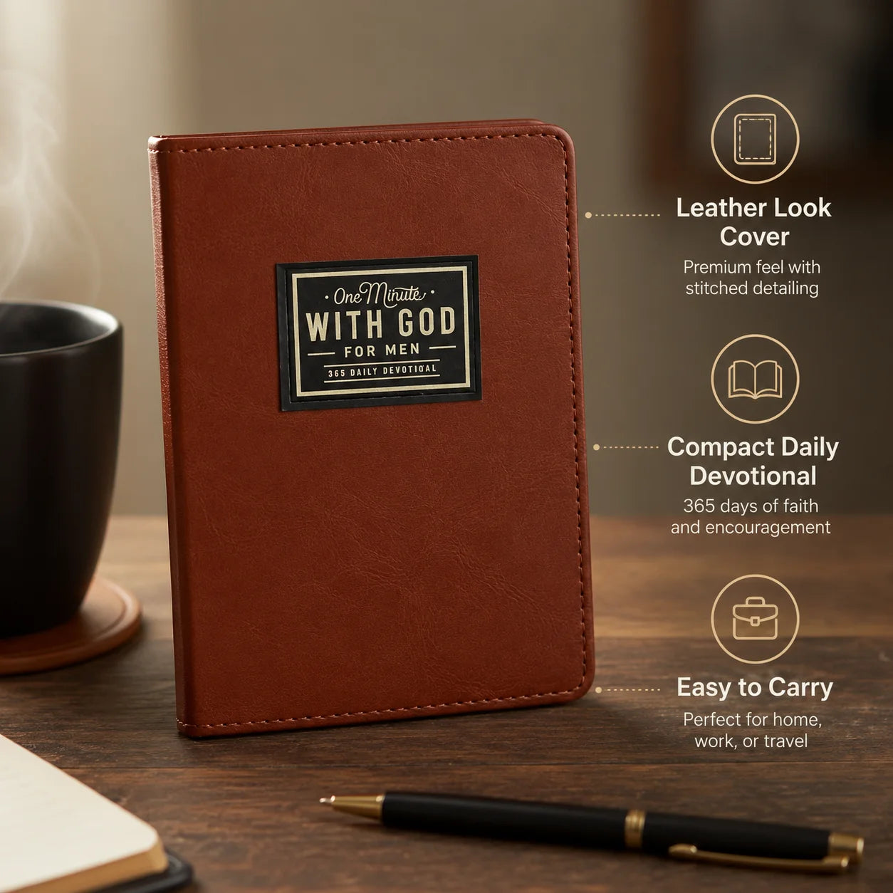 Men S Prayer Journal One Minute God 365 Daily Devotions Bible Study