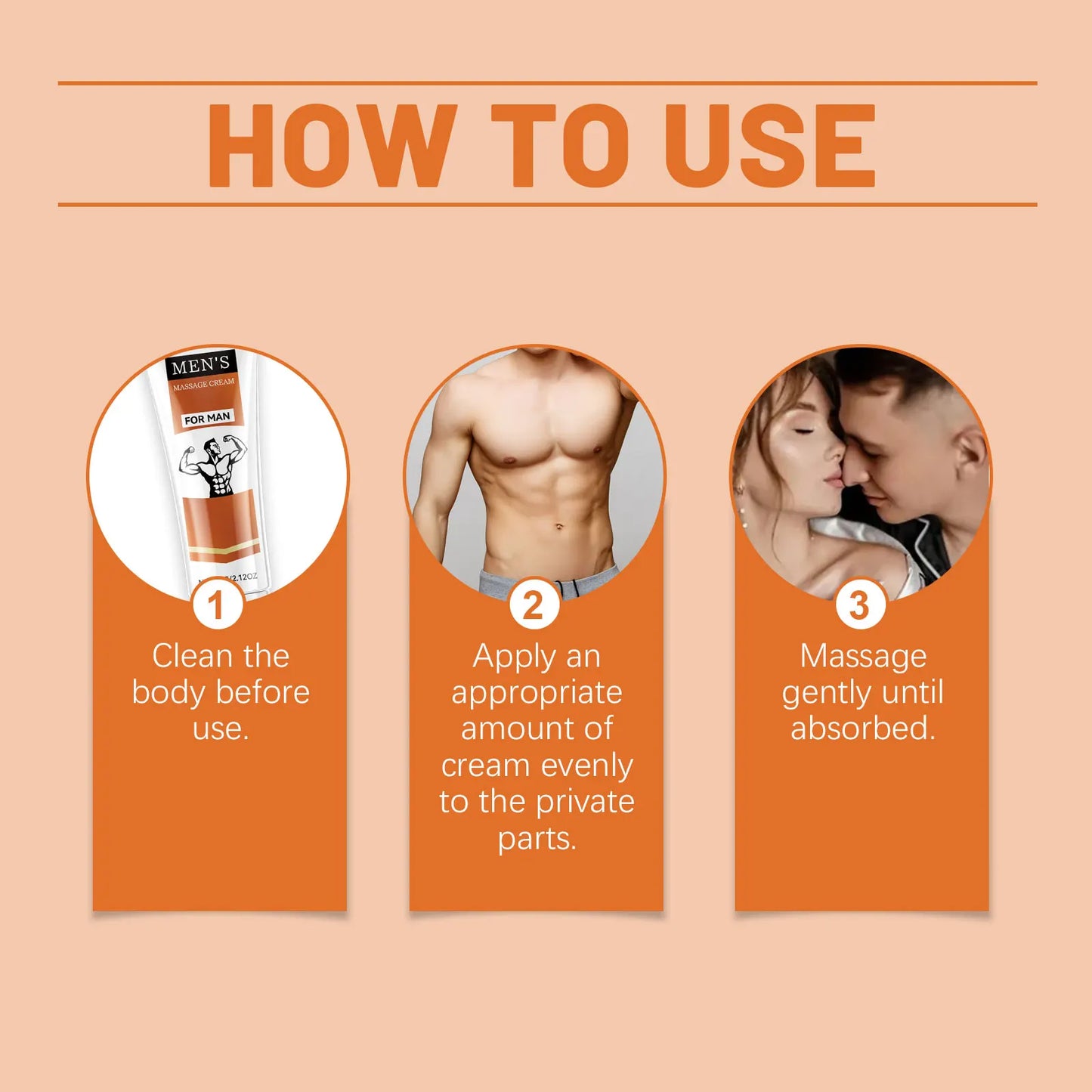 North Moon Ginseng Men's Body Firming Tightening Cream 60g