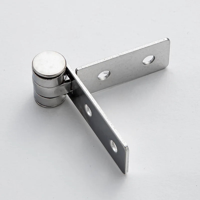 2PCS Heavy-Duty Stainless Steel Frameless Flat Folding Hinges