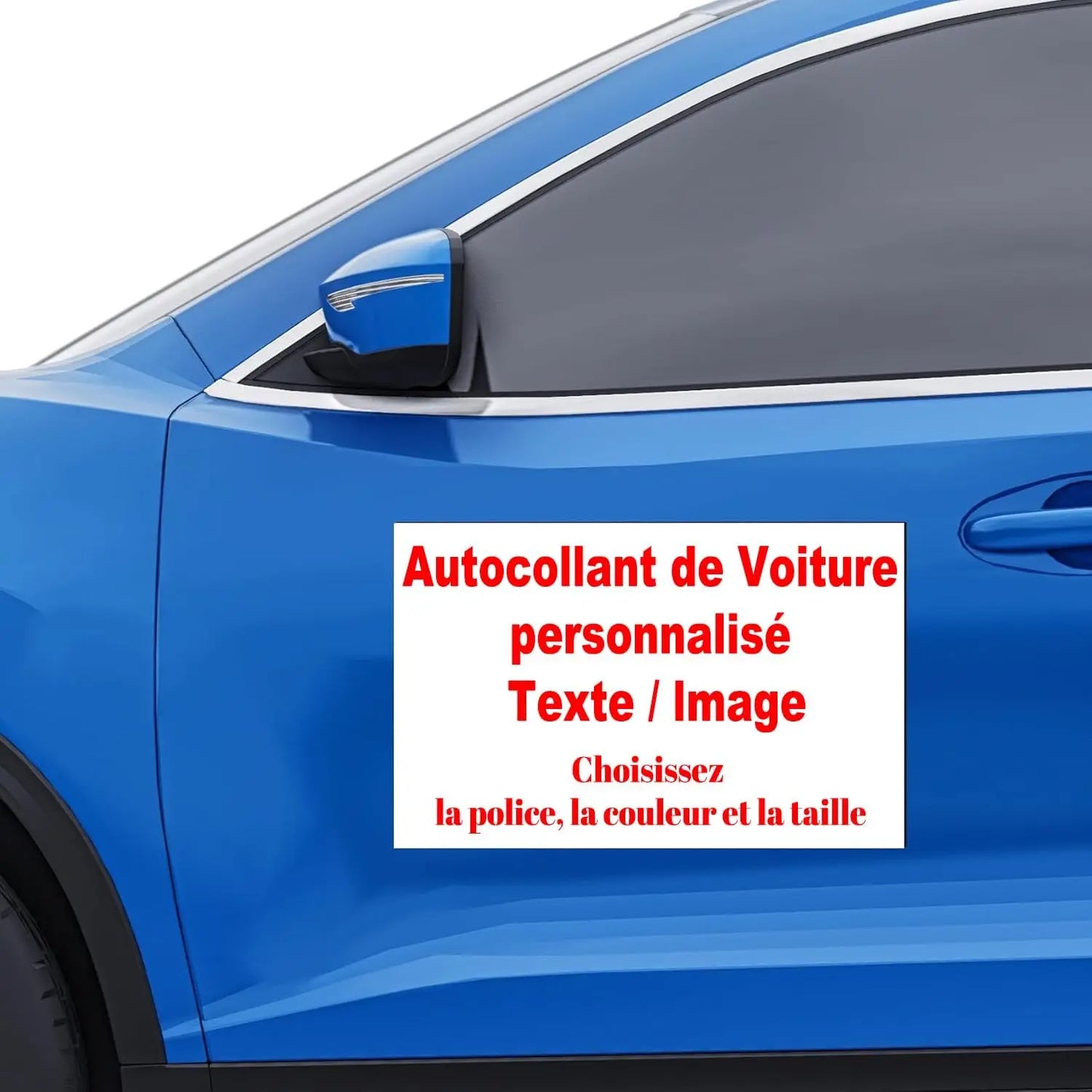 Custom Vinyl Car Sticker – Personalised Text & Logo Decal