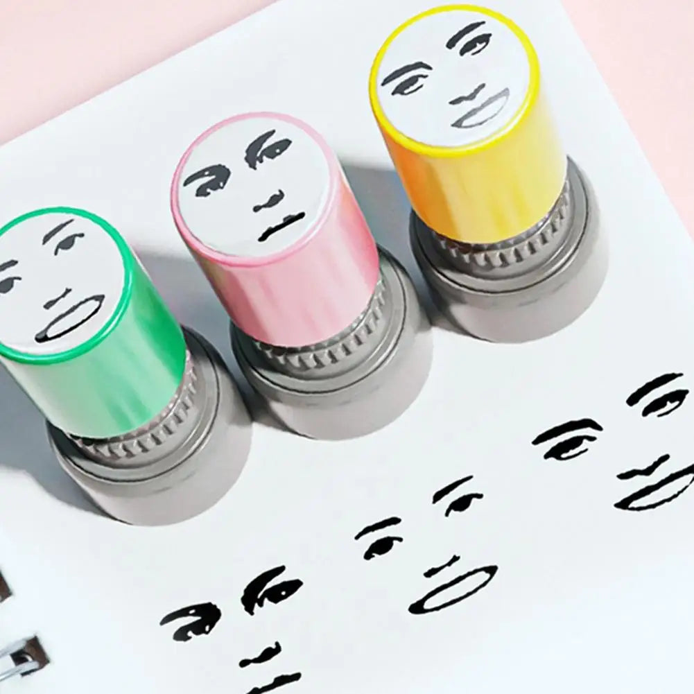 Anime Emotion Ink Stamp – Fun Novelty Seal Kids Craft Toy