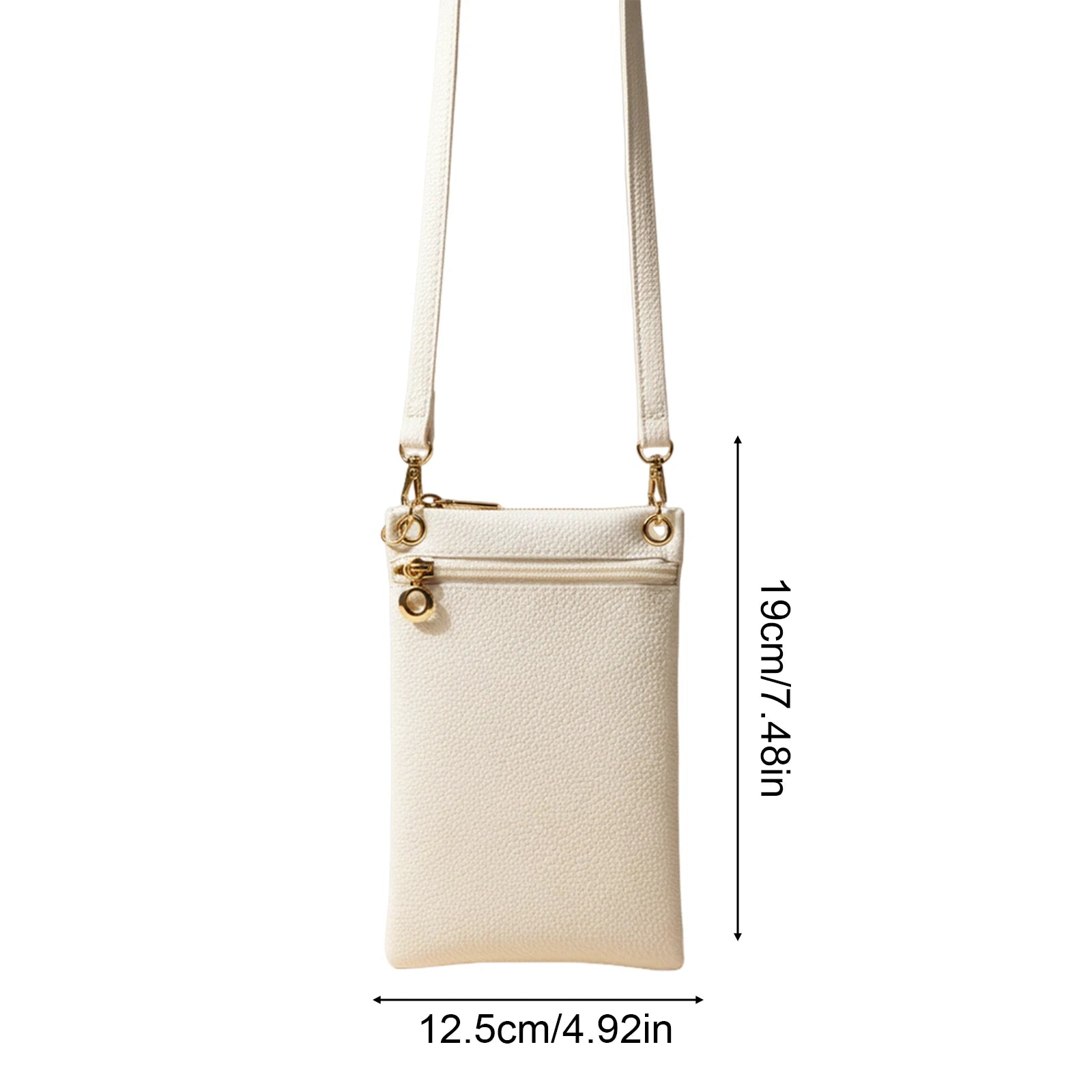 Women's Lychee Texture Shoulder Bag Crossbody Handbag for Daily Use Peaceful Pleasures Health and Wellness