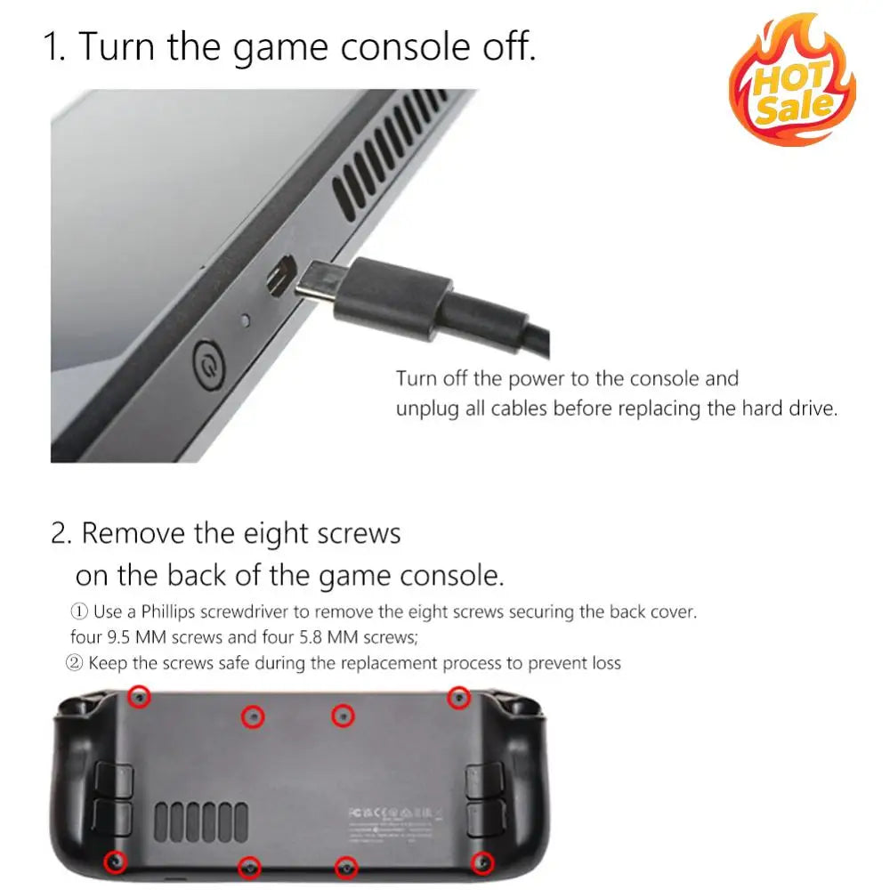 Copper Heat Sink & Thermal Pad for Steam Deck M.2 2230 SSD