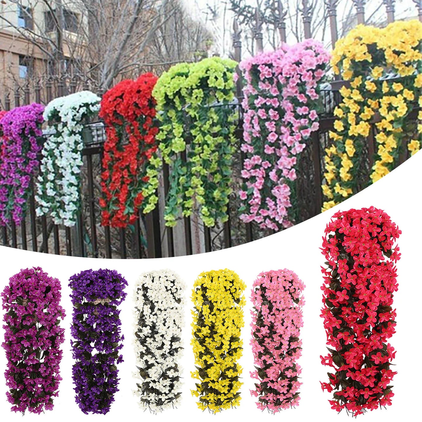 Artificial Silk Begonia Vine Garland for Wedding & Home Decor