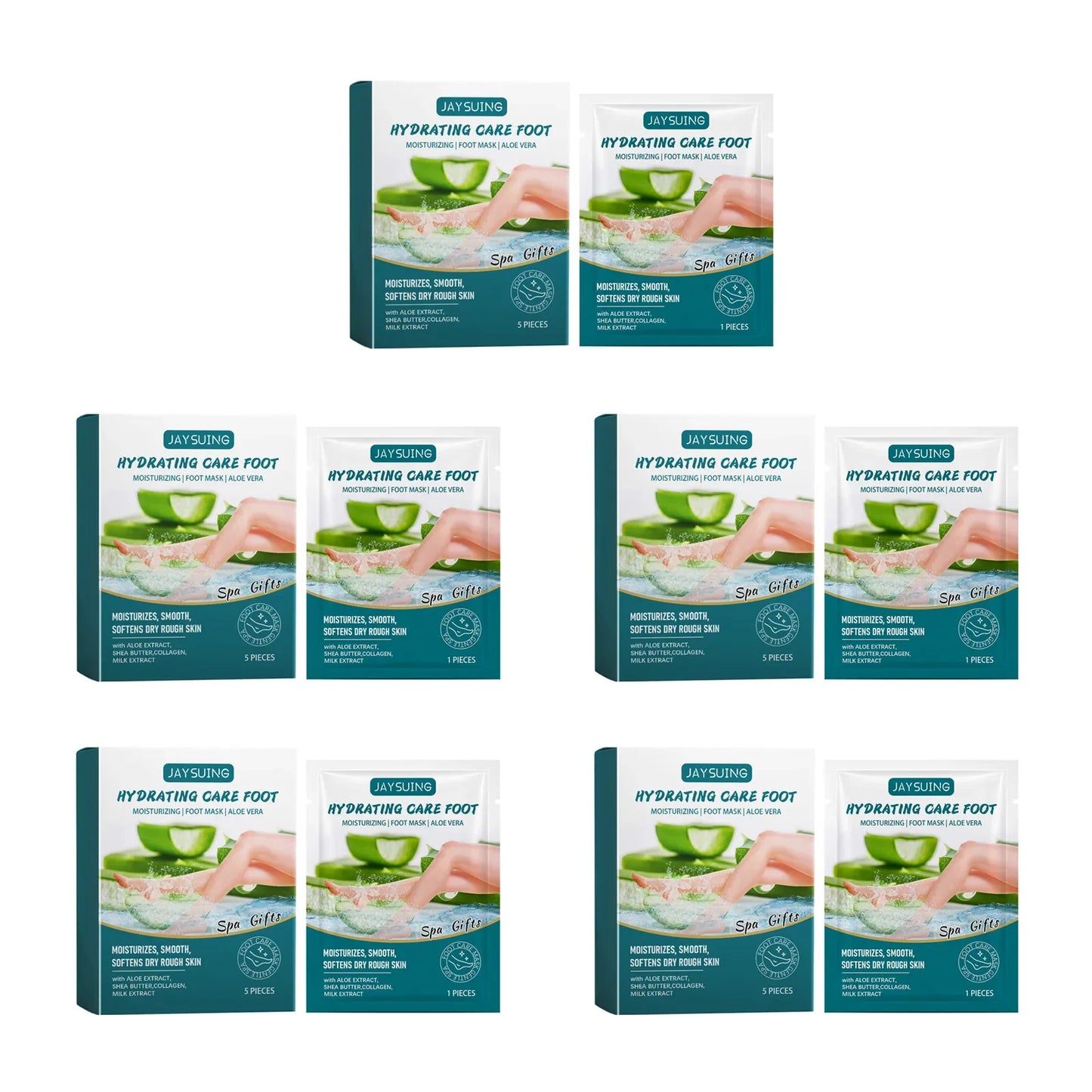 Aloe Vera Exfoliating Foot Mask – Dead Skin & Callus Remover
